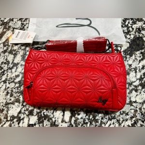 Lug poppy Red Flyer Crossbody Purse